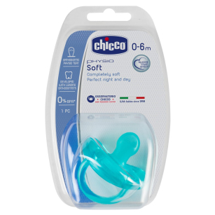 Силиконова залъгалка PhysioForma Soft, 0-6 м, момче -  - Chicco Bulgaria