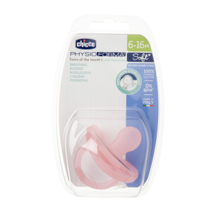 Силиконова залъгалка PhysioForma Soft, 6-16м, момиче -  - Chicco Bulgaria