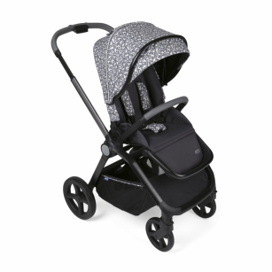 DUO СИСТЕМА MYSA  Charming Grey количка, шаси и кош за новородено, 0м+ -  - Chicco Bulgaria